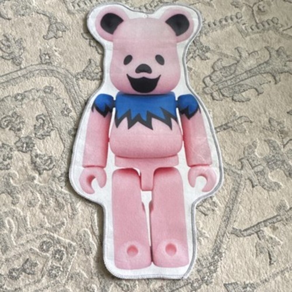 Bearbrick Style Pink Rug Hypebeast Room Decor Floor Mat 30in